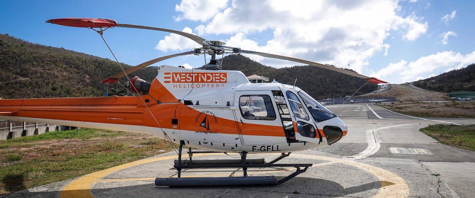 Helicopter transfer from SXM to St Barth